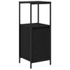 Bathroom Furniture Set 3 Pcs Black Oak Effect Wood Based Material