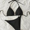 1011 European and American New Swimsuit Female Sexy Backless Neck Strap Bikini Bikini