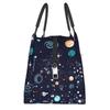 Galaxy Space Planet Print Thermal Lunch Bag Portable Insulated Bento Tote for Picnic Work Unisex Reusable Packed Lunch Box
