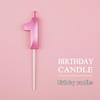 Gold and Silver Number Candles for Birthday Cakes - Pink Exquisite Design