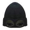 Men Women Couple Fashion Autumn And Winter Fleece Knit Warm Wool with Googles Ski Cap Hat