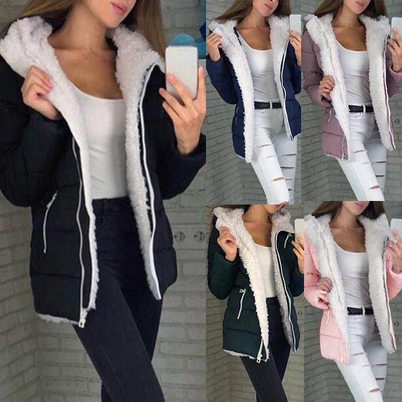 Elegante Damenmode Winter Dicke Mäntel mit langem Ärmel und warm gefüttertem Design