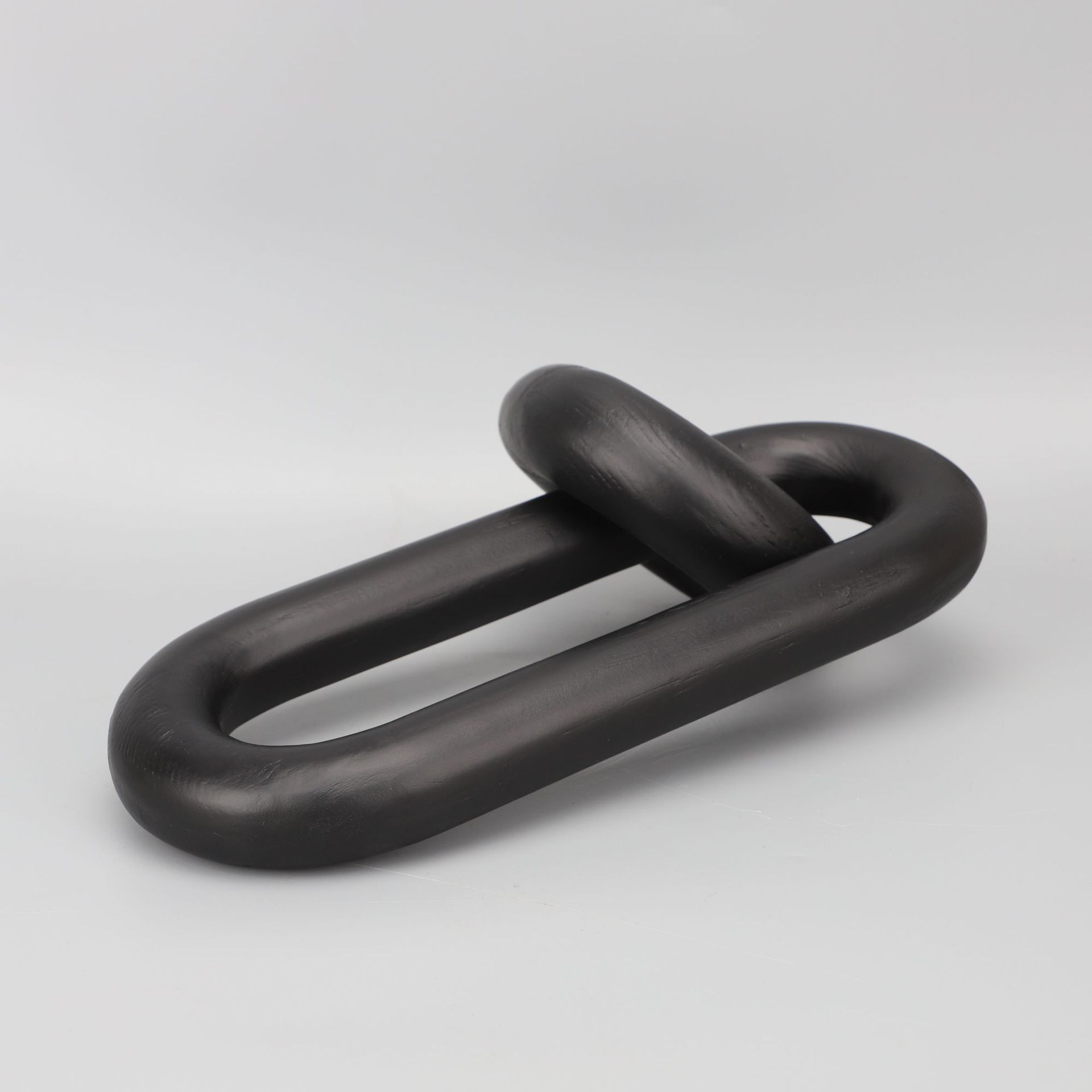 

Resin Handicraft Ornaments Black Geometric Ring Oval Clasp Arc Shape Decorative Figurines Home Decoration Accessories чорний