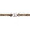CHANEL [23 Spring and Summer New Products] CHANEL23S Chain Double C Full Diamond Heart Bracelet Women's Champagne Gold