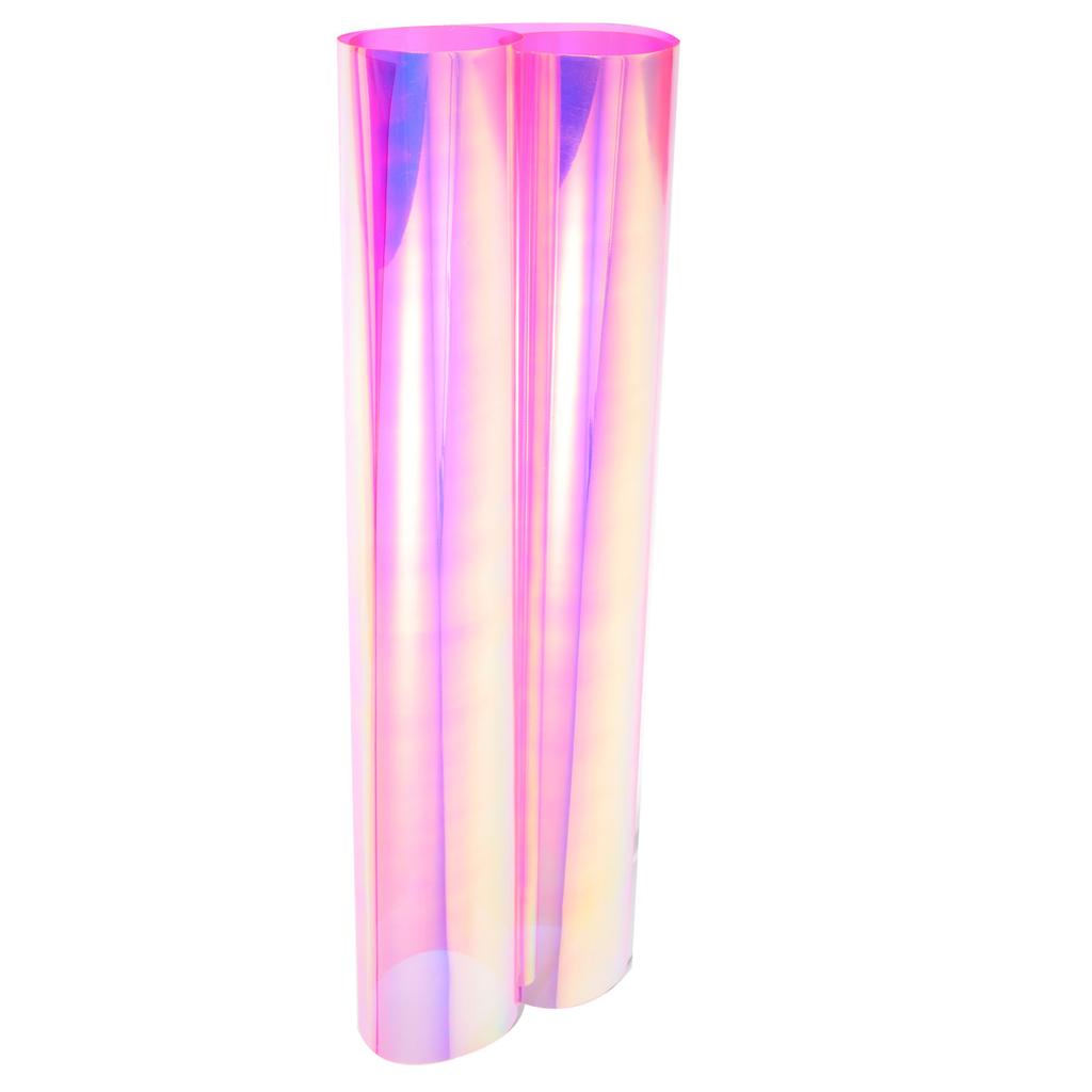 1 Sheet Iridescent Pvc Fabric Colorful Film For Diy Bag Making Holographic Vinyl Roll Craft Patchwork Material Sewing Accessory