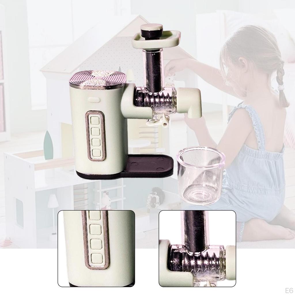 1/12 Entsafter Modell Puppenhaus Dekoration, Simulationsmöbel Kleine Küchengeräte Lebensszene für