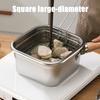 Stainless Steel Deep Fryer 5-in-1 Fryer Steamer Baker Strainer Portable Outdoor Cooking Pot with Basket