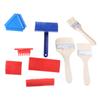 9Pcs Wood Grain Tool Set Fake Wood Grain Roller Paint Brushes Rubber Graining Tool for Walls Floors Room Decoration