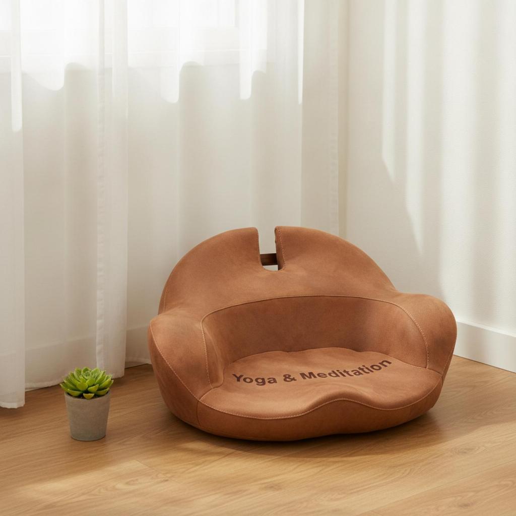 Meditation Cushion Contoured Seat Ergonomic for Yogi