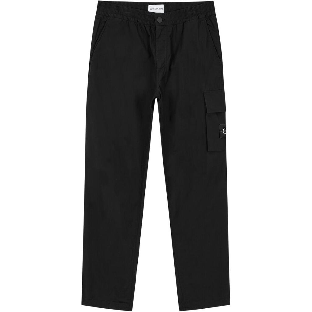 Calvin Klein Straight Simple Solid Color Work Pants Men bottoms Black J325125-BEH