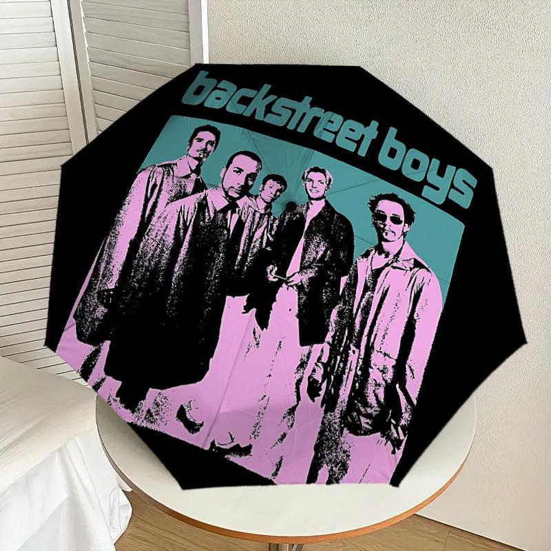 1pc Backstreet Boys Automatic Folding Umbrella, Portable Collapsible Design, Casual Outdoor Accessory L1127077