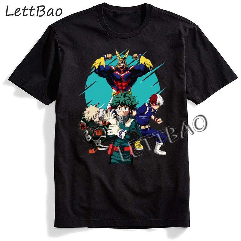 Harajuku Shirt Anime My Hero Academia My Boku Katsuki Bakugou O Neck T Shirt Casual Funny