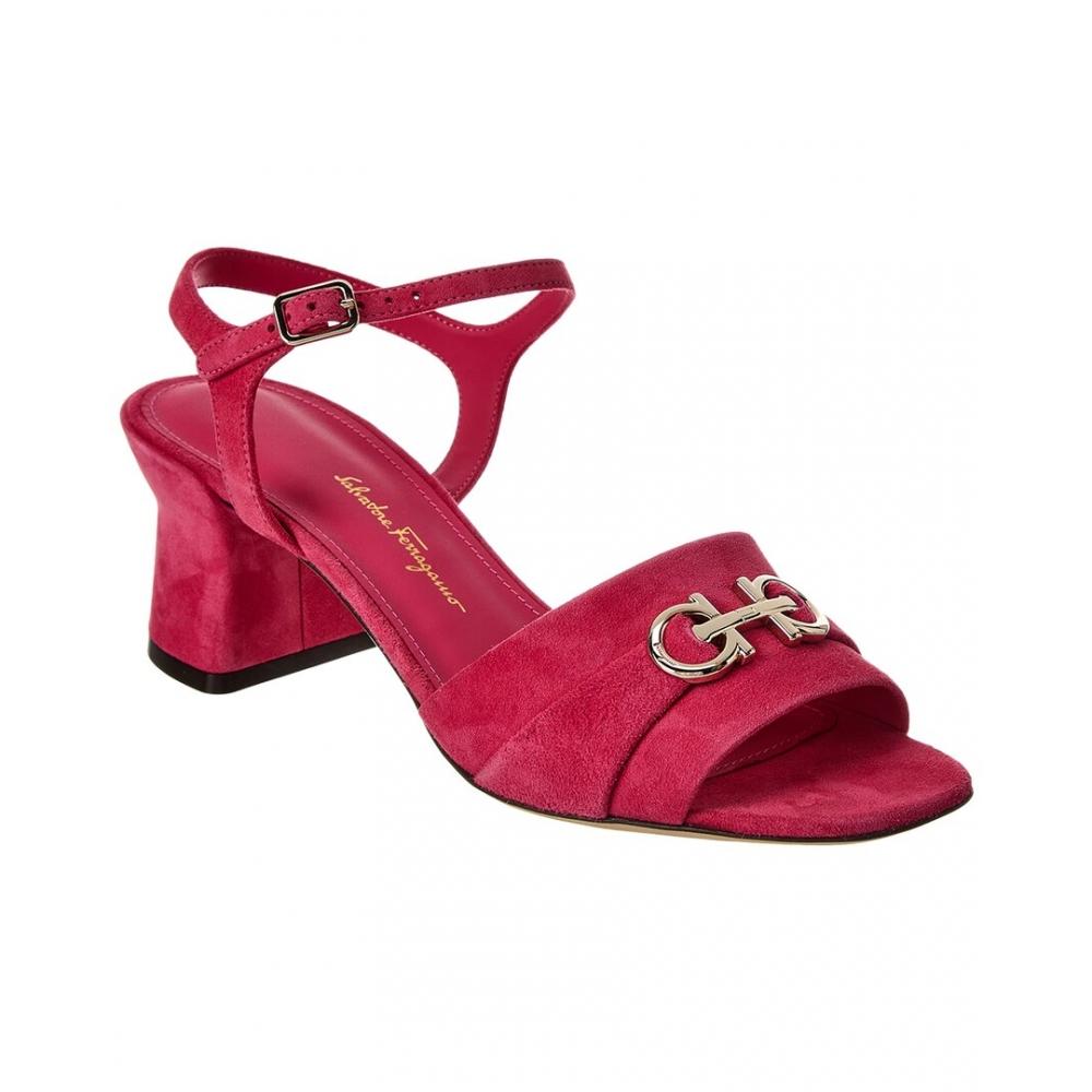 

Salvatore Ferragamo Замшевые сандалии Ferragamo Ondina розовый