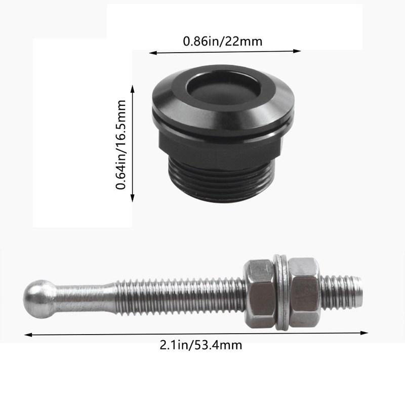 1Pz/4Pz 22mm Universale Auto Pulsante a Pressione Kit Perni Cofano Alluminio Rilascio Rapido Blocco Paraurti Targa Clip di Blocco
