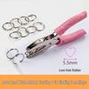 Perforator manual cu textură de inimă pentru mărgele Perler rotunde mici și materiale de artizanat cu foi libere