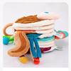 Cloth Belted Hanging Toy With Feather Animal Cloth Book Early Education Toy Montessori Educational Toy