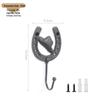 American Retro Horseshoe Iron Wall Hook - Cast Iron Art Decor for Bars and Cafes