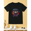 Europäische Größen Kinder Sommer Kurzarm T-Shirt, Cartoon Print Oberteil für Jungen, Mit Süßem Design, Geeignet für Ausflüge und den Alltag