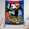 Cartoon Felix The Cat Colorful Tapestry Wall Hanging Cheap Hippie Wall Hanging Bohemian Wall Tapestries Mandala Hanging Sheets
