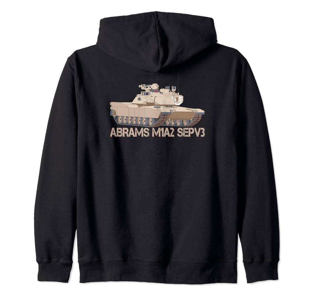 Abrams M1A2 SEPV3 Main Battle Tank Zip-Up Hoodie