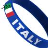 Braccialetto da Polso per Tifosi della Nazionale Calcio in Silicone, Braccialetti Regolabili con Bandiere e Chiusura a Scatto Comoda per Eventi Sportivi, Feste