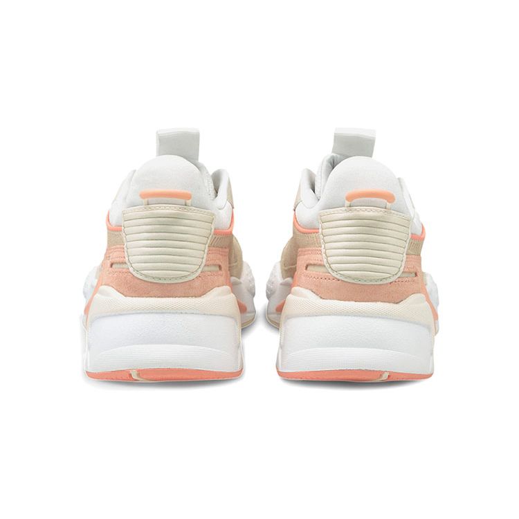 Puma Women's Khaki Pink White RS-X Reinvent Mid Top Casual Shoes 371008-11