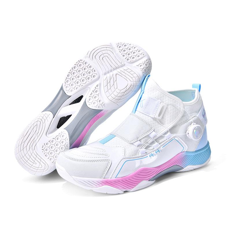 

Заводская поставка Вращающаяся кнопка Углеродная подошва Обувь для бадминтона Мужская и женская Ультралегкая Четвертое поколение Летняя дышащая обувь 36