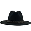 Women S British Style Cashmere Large Brim Fedora Hat 56 58cm