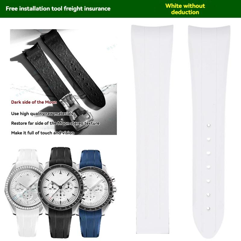 For Omega&Swatch Joint Series Watch Super Moon Seamaster 300 Series Men's Watch High Quality Silicone Waterproof Watch Strap