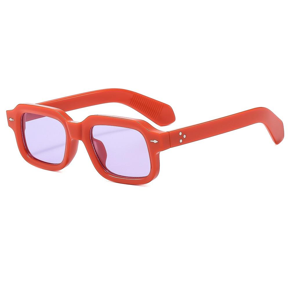 

Women Square Sunglasses Men Transparent Sun Glasses Travel Holiday Shades Vintage Retro UV400 Lunette Soleil Femme Gafas De Sol as picture оранжевый