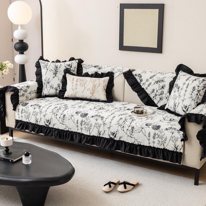 

Французская подушка для дивана, Универсальная для всех сезонов, Новая нескользящая, Легкая роскошь, Чехол для дивана высокого класса, Шенилловая подушка для сиденья 70*70cm