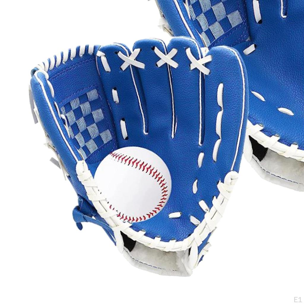 2 X Baseballhandschuhe mit Ball Ausrüstung, Sport Handfänger, Infield Pitcher Handschuhe,