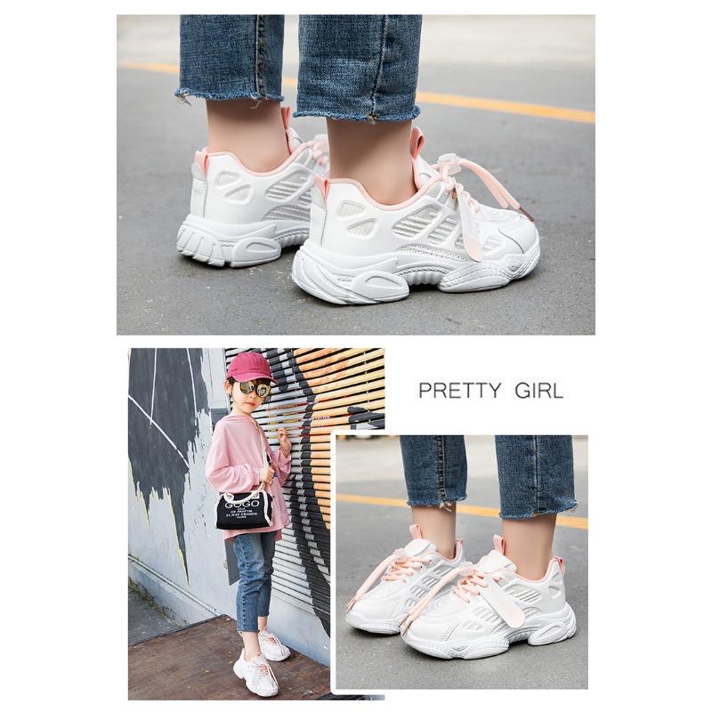 Весенне-летняя новая детская спортивная обувь с дышащей сетчатой поверхностью для девочек — фото 13