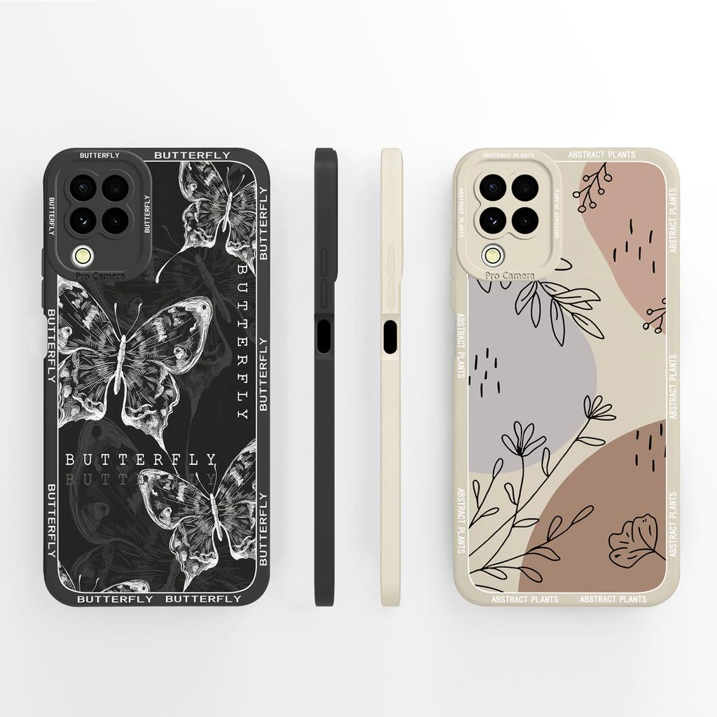 For Samsung M22 M32 A22 4G Case Cute Panda Soft Liquid Silicone Phone Back Cover For Galaxy M 22 32 A 22 Funda Camera Protectors