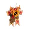 Thanksgiving Harvest Decor Set with Pumpkin Ornaments Fall Bow Hanging Decoration for Home Holiday Gift Idea