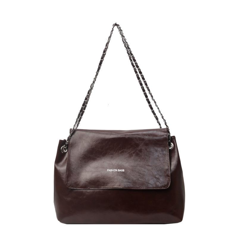 Chic Retro Large Capacity Tote Bag For Women 2024 Fashionable Casual Stylish Daily Shoulder Bag