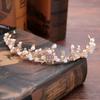 Women's Simple Tiara Hairband Self-Wedding Bridal Hair Crown