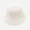 Sherpa Fleece Bucket Hat Unisex Soft Plush Textured Winter Fisherman Cap Lightweight Warm Outdoor Headwear