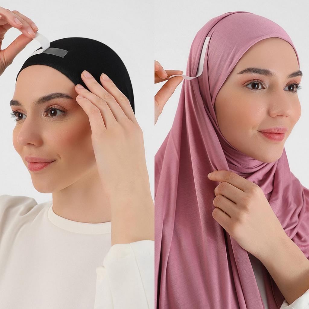 1Pack(36Pcs) Hijab Accessories Hijab Awning Shaper Tape Double Sided Scarf Tapes For Muslim Women Hijab Tape