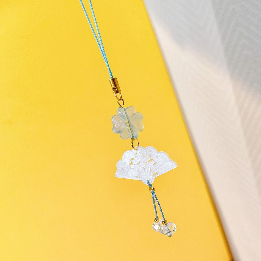 Four Leaf Clover Mobile Phone Chain Chinese Style Mobile Phone Strap Phone Pendant  Women Girls