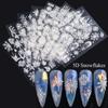 Snow Snowflakes Christmas 5D Nail Decals Nail Art Stickers Manicure Design DIY Nail Art Decoration