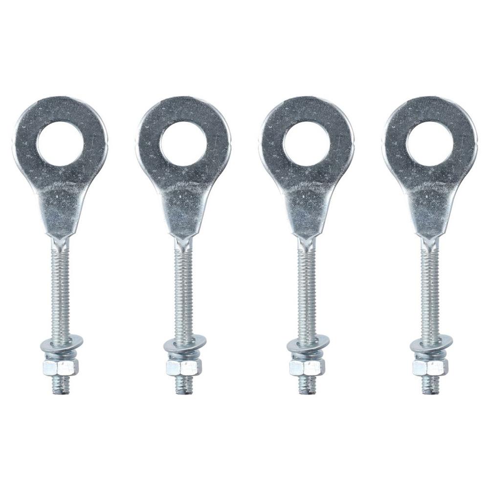 

4Pcs Metal Chain Tensioner Adjuster Silver Mini Bike Parts Chain Tensioner For Bike