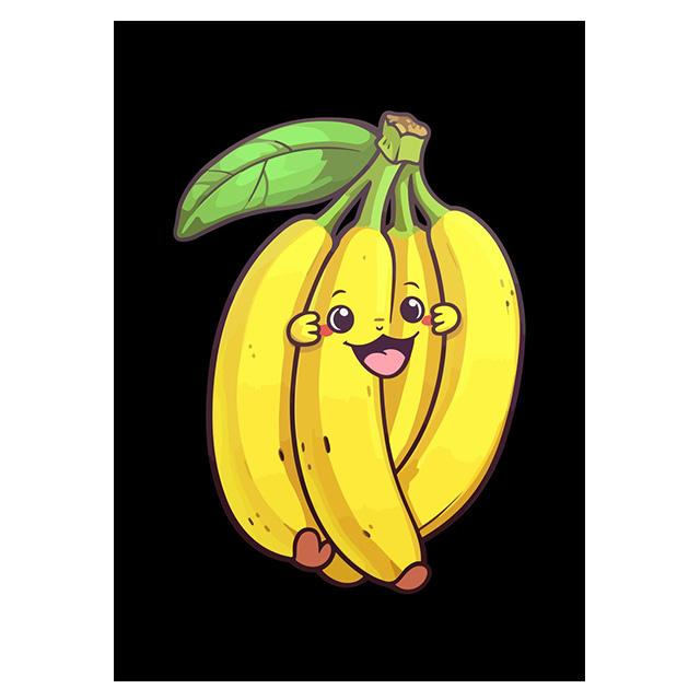 Cartoon Cute Smiling Fruits Posters Canvas Painting Modern Wall Art Pictures For Living Room Bedroom Dining Room Home Decoration