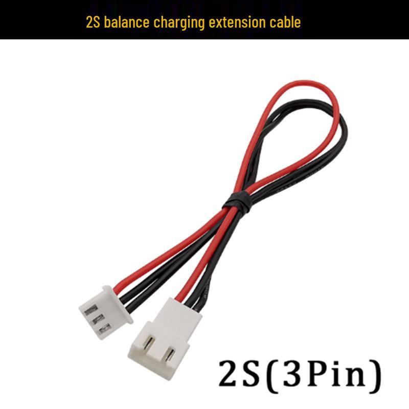Model Airplane LiPo Battery Charger Extension Cord: Dual-Head Balance Wires for 1S-8S