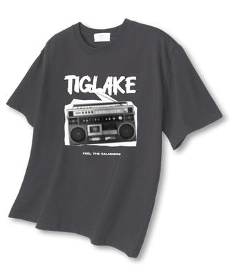 TI.GLAKE Retrodio Oversized Short Sleeve T-Shirt Dark Gray