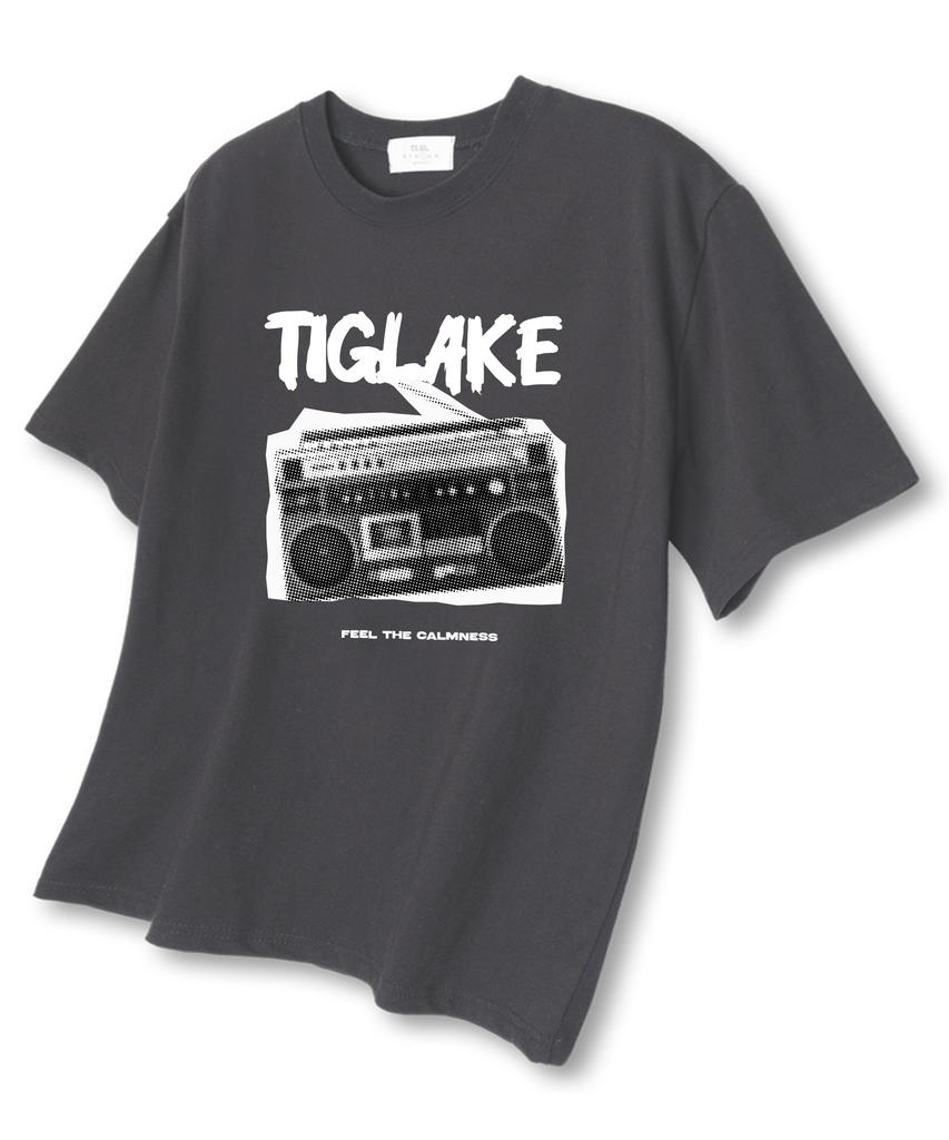 TI.GLAKE Retrodio Oversized Short Sleeve T-Shirt Dark Gray
