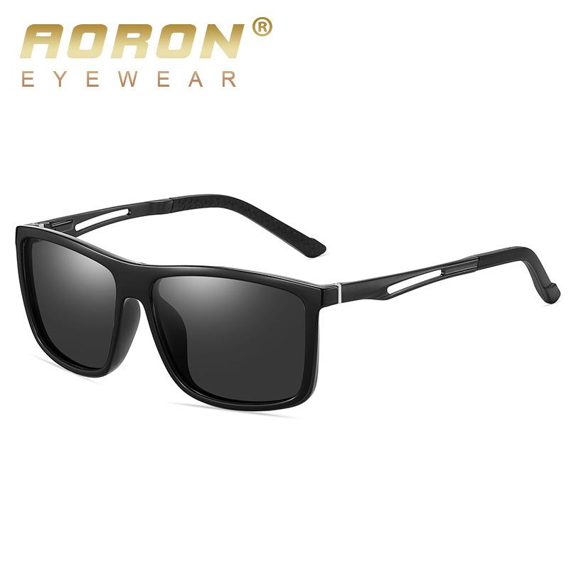 TR Polarized Photochromic Sunglasses Outdoor Aluminum-Magnesium Driving Sunglasses Night Vision Goggles A726
