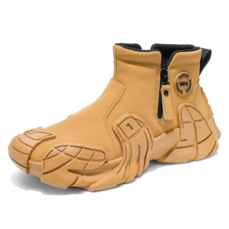 

Высокие слипоны Меха-кроссовки 2025: Осенне-зимняя обувь для пеших походов и путешествий на открытом воздухе 43 хаки