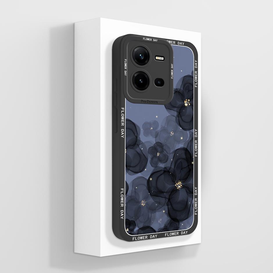 For Vivo V25 V25E 4G 5G Case Cute Advanced Sense Flowers Silicone Soft Shell For VivoV25 5G VivoV25E 4G Prevalent Fundas Bumper