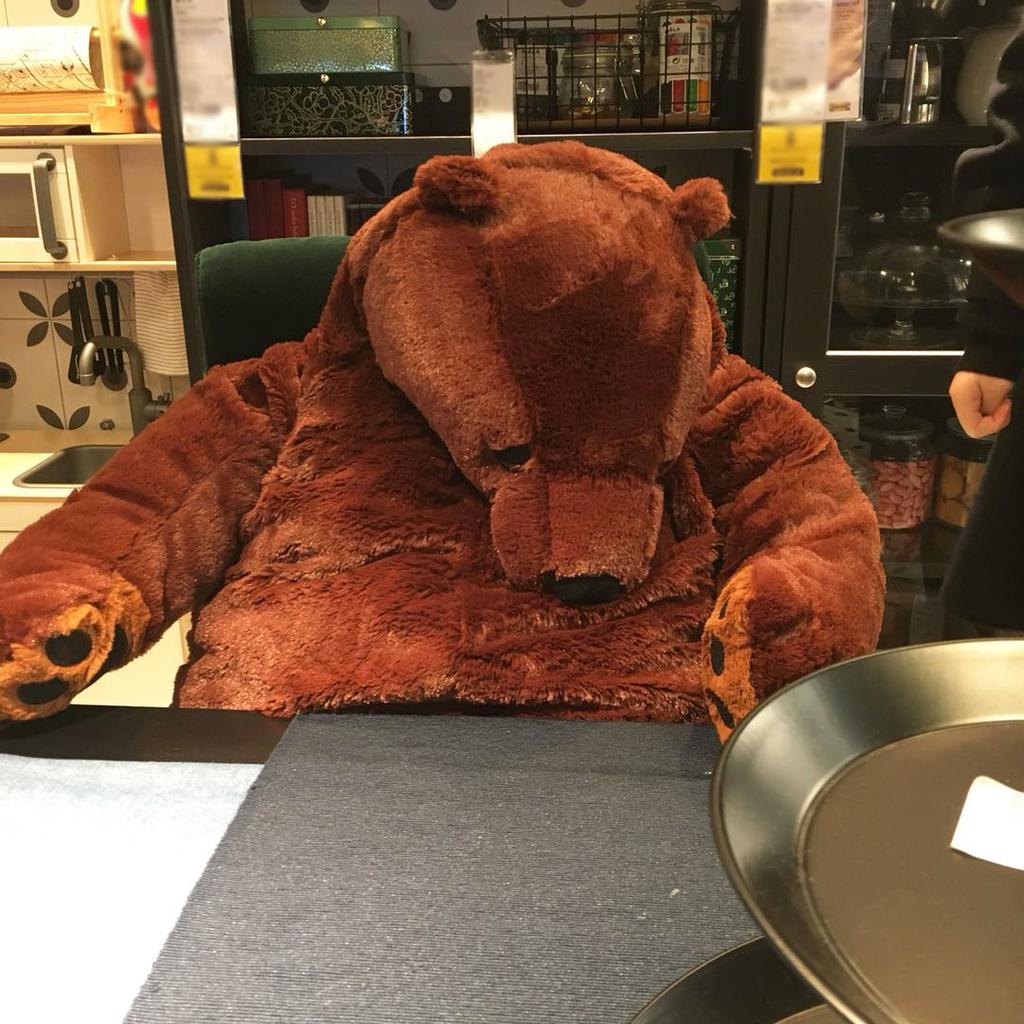 Simulation Djungelskog Brown Bear Giant Plush Bear Toy Stuffed Animals Soft Cushion Girl Kids Birthday Gift